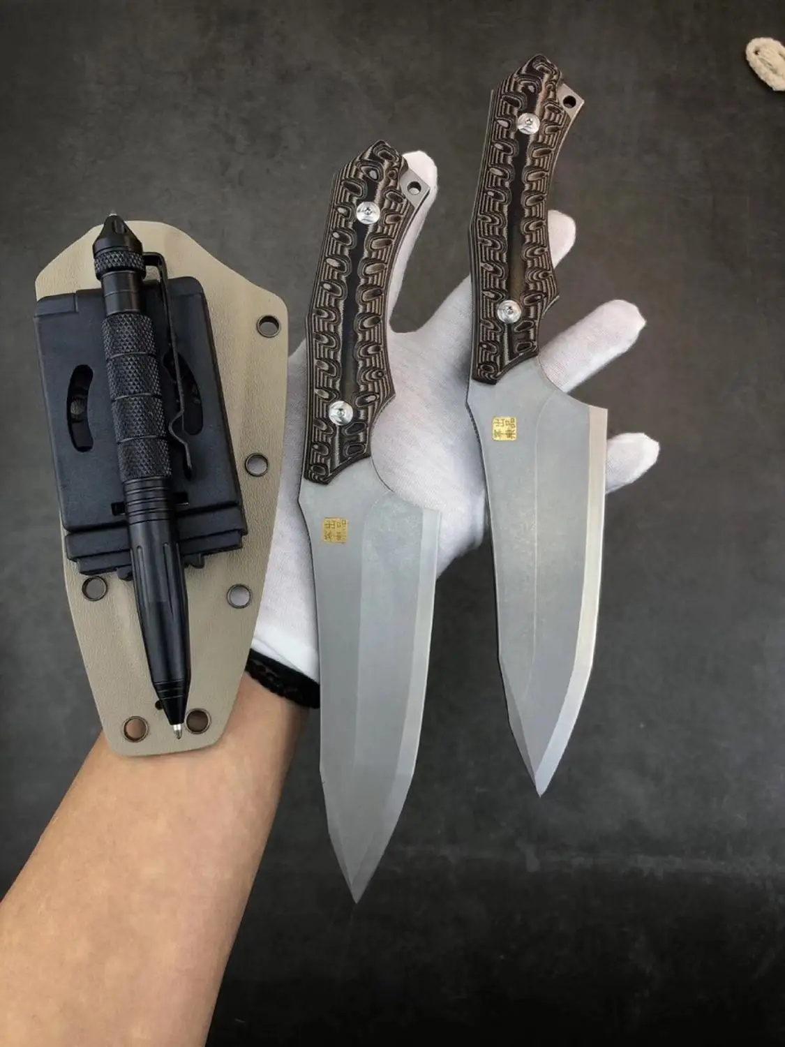 Прямой нож с фиксированным лезвием D2 Походное охотничье тактическое уличное