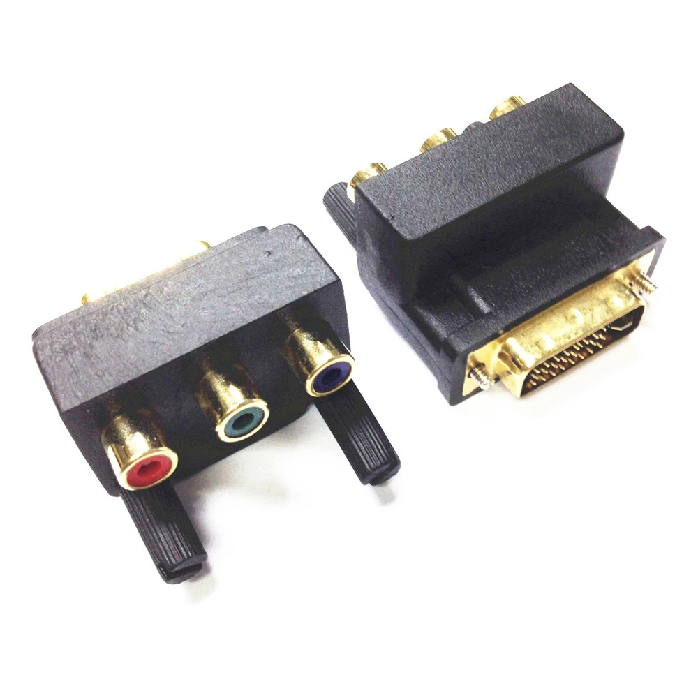 

Адаптер DVI 24 + 5 папа-3RCA мама 90 °