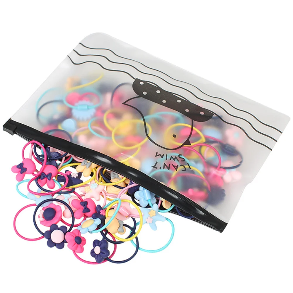 20Pcs Girls Colorful Small Elastic Hair Bands Children Ponytail Holder Not Hurt Scrunchie Headband Kids Accessories - купить по