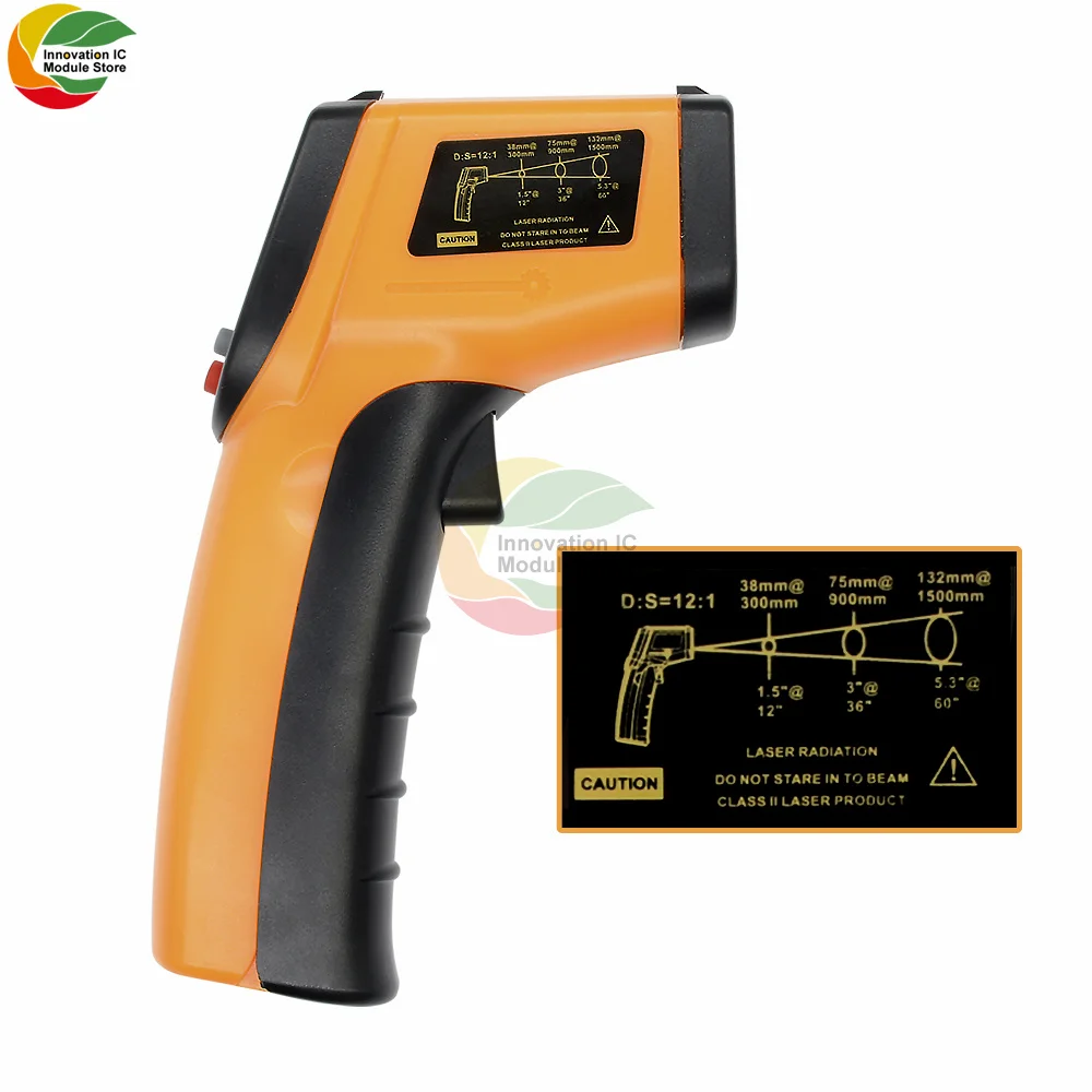 Прибор для обнаружения пистолет измерения температуры инфракрасный лазерный