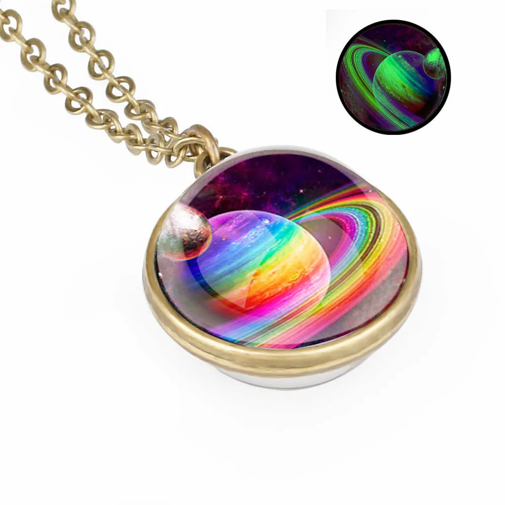 Космической звезды солнечной системы ретро двухстороннее стекло 25 мм с