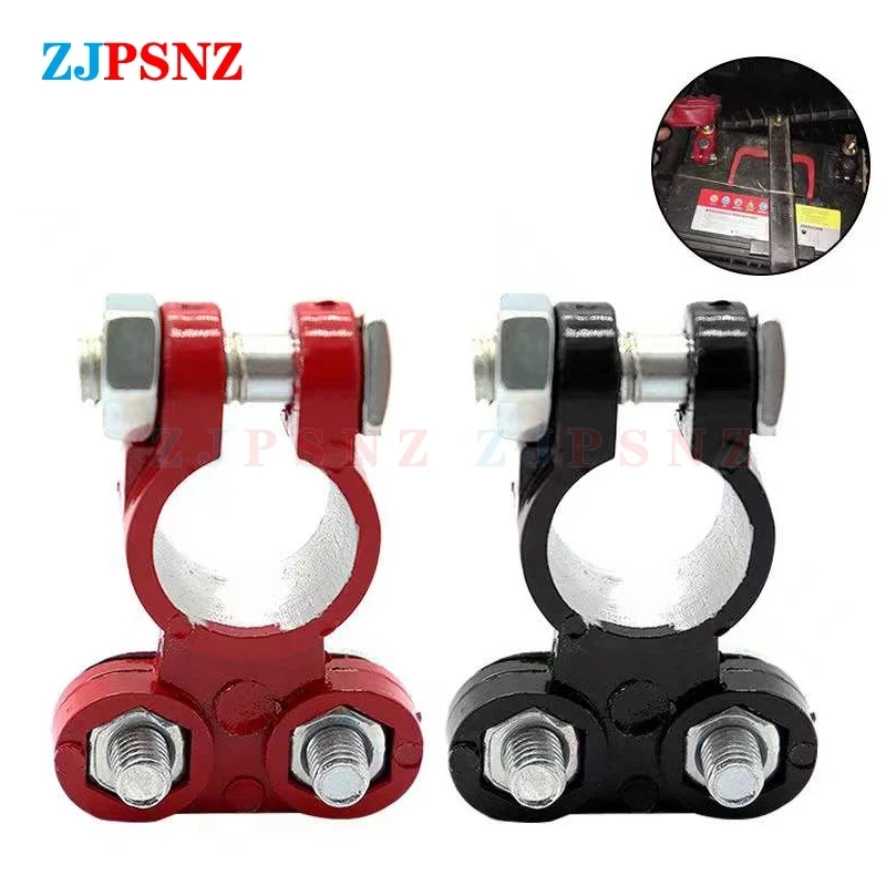 

Клеммы Аккумуля Car Battery Quick Terminal Connector Clamp Copper Cap Auto Car Vehicle Connector Cable Clamp Accessories