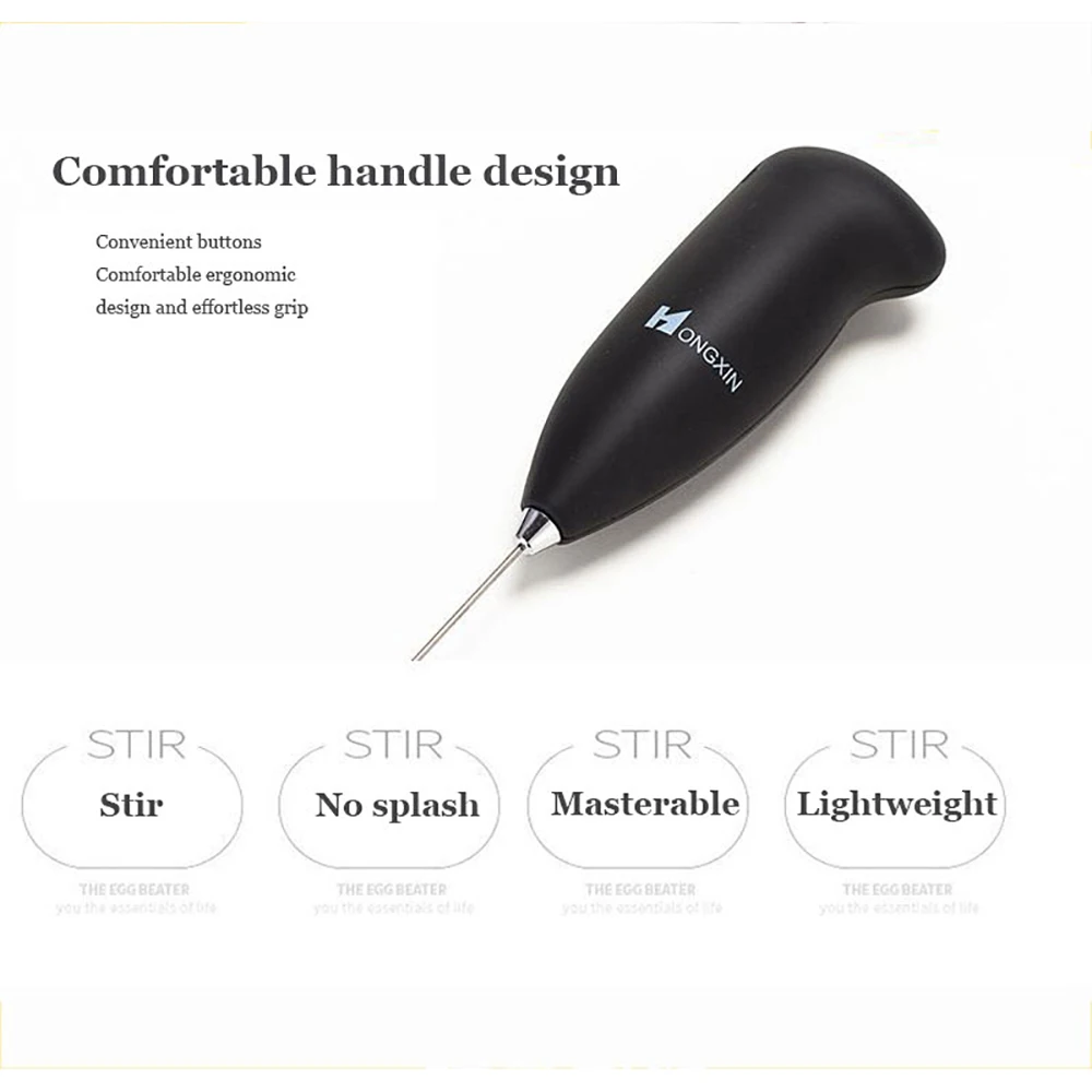 

Electric Milk Frother Handheld Drink Foamer Whisk Mixer Stirrer Coffee Egg Beater Foam Maker for Latte Cappuccino Egg Beater