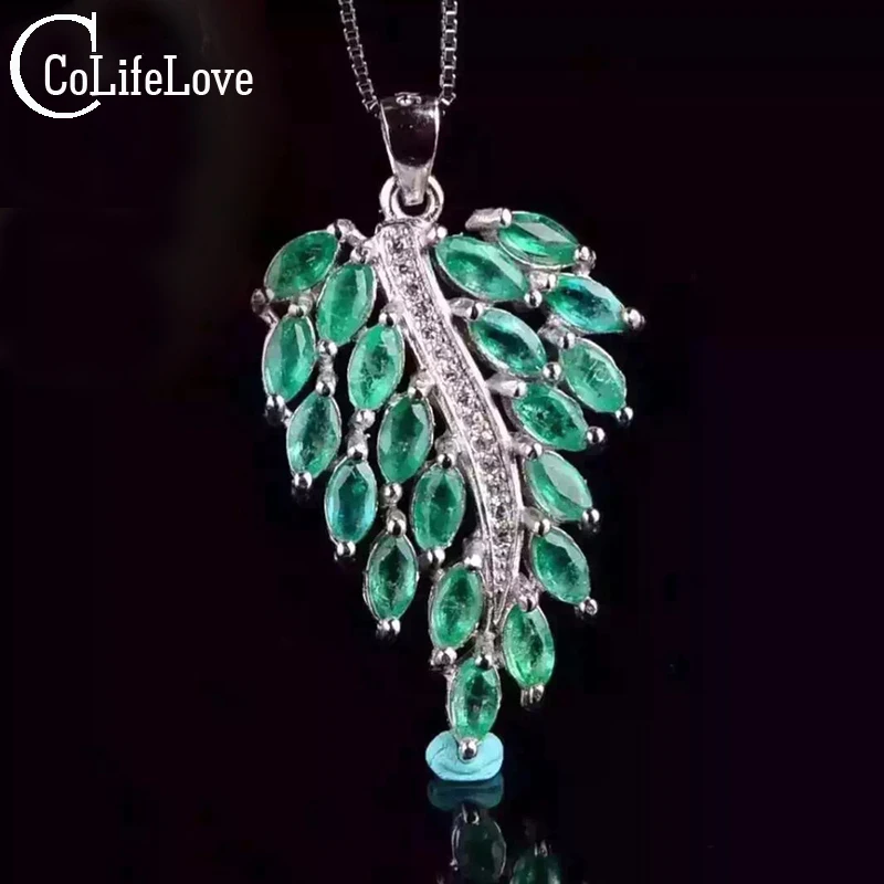 Подвеска из серебра 925 пробы с натуральным изумрудом 2 х4 мм 20 шт.|jewelry pendant|jewelry