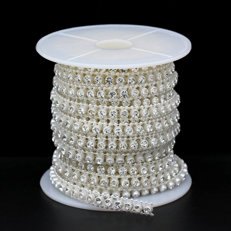 1 ярдов акрил и жемчужной нитью с украшением в виде кристаллов Стразы s цепочкой