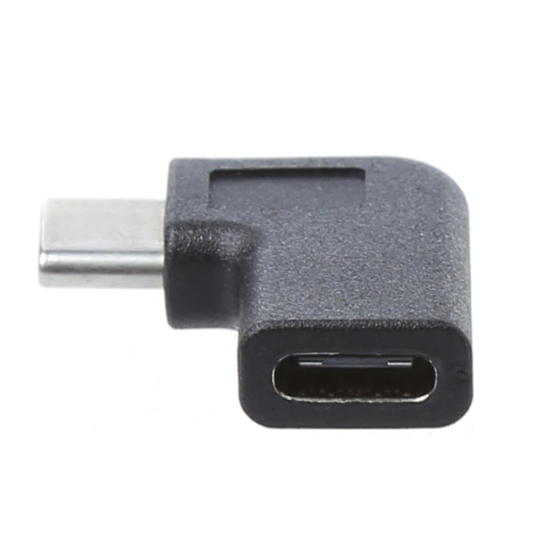 90 градусов правый угол USB 3 1 Тип C папа к женскому адаптер конвертер для смартфона
