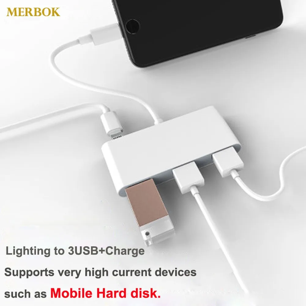 Адаптер IOS13 OTG для iPhone 11 XR X XS Max 8/7 Lighting to USB не требует приложения поддержка
