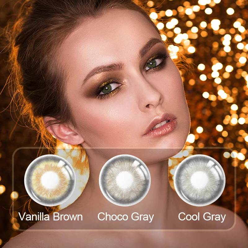 contact lenses 1 pair colorful contact lenses circle lenses yearly use eye color lens colored lenses for eyes new eye contacts free global shipping