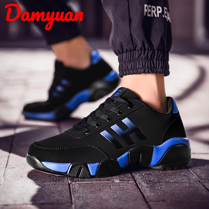 Damyuan 2020 осень зима новые модные теплые кожаные мужские кроссовки уличные