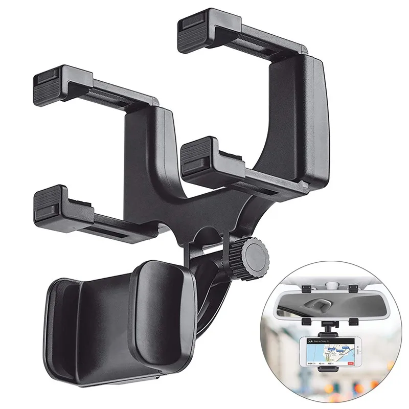 

Универсальный автомобильный держатель из АБС-пластика мобильный телефон, вращающаяся на 170 градусов подставка для телефона 4,5-6,5 дюймов моб...
