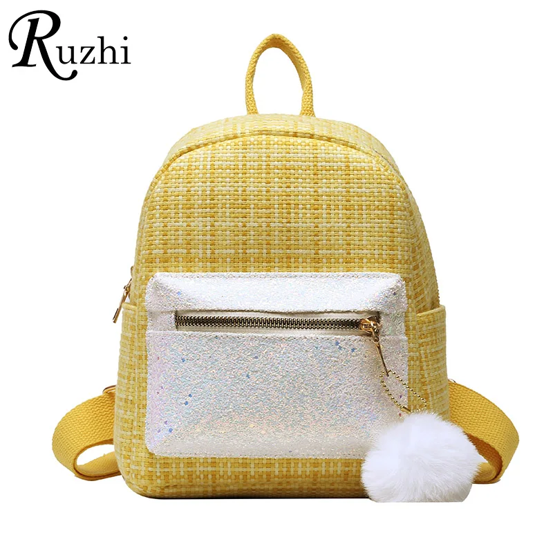 2021 Spring Woman Backpack Sequins School Bags Designer Ladies Bag New Arrivals Bags Casual Girl Shoulders Bag Fashion Mini Bag