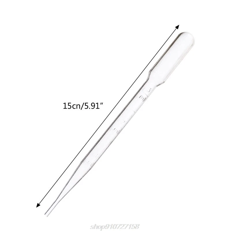 

100Pcs 3ML Plastic Transfer Essential Oil Resin Droppers Disposable Jewelry Tool D15 20 Dropshipping