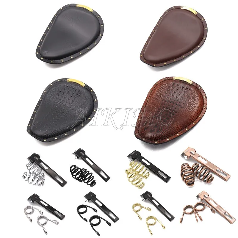 Черный/коричневый гоночный мотоцикл из искусственной кожи с заклепками в стиле