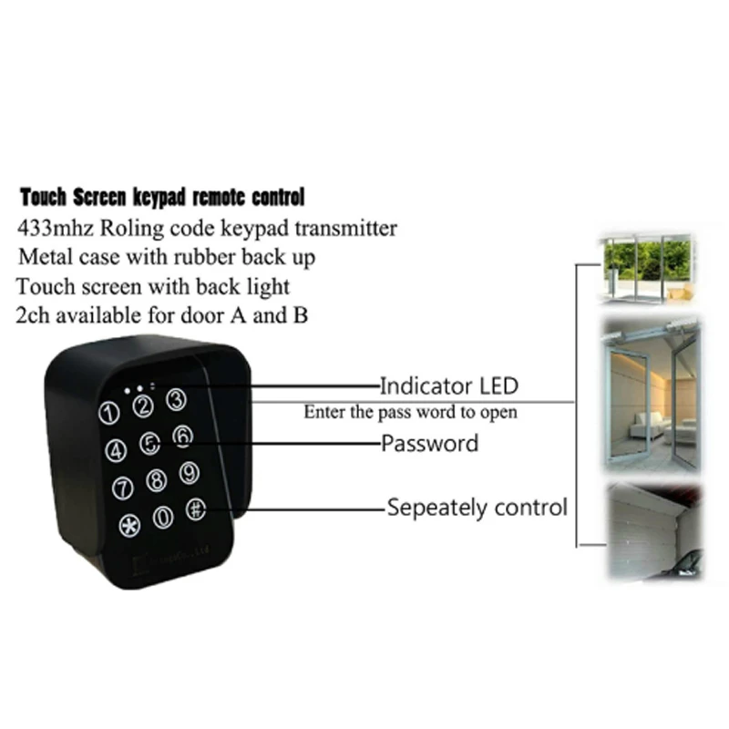 KPM-C02 сверхпрочный двойной автоматический набор для открывания ворот распашных