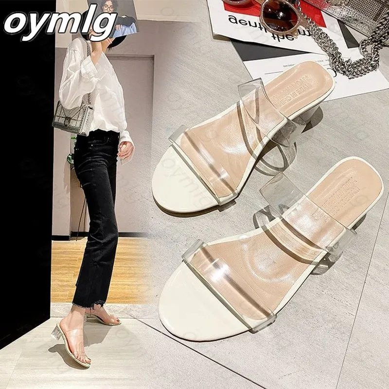 Танкетке 5 см Женская обувь на высоком каблуке Прозрачные стразы с блестками