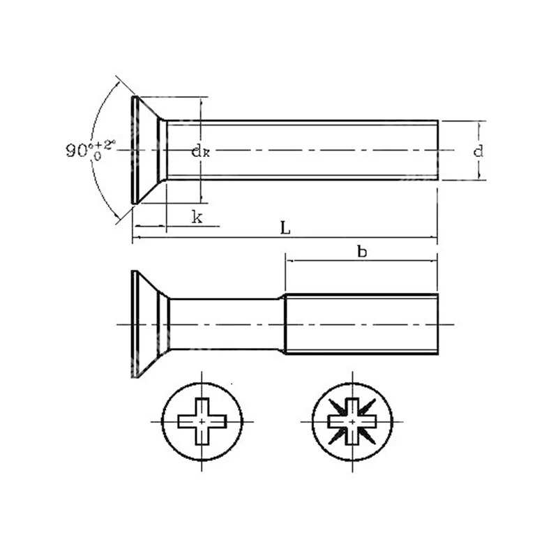 500piece computer screw set with M2, M2.5, and M3 KM flat head