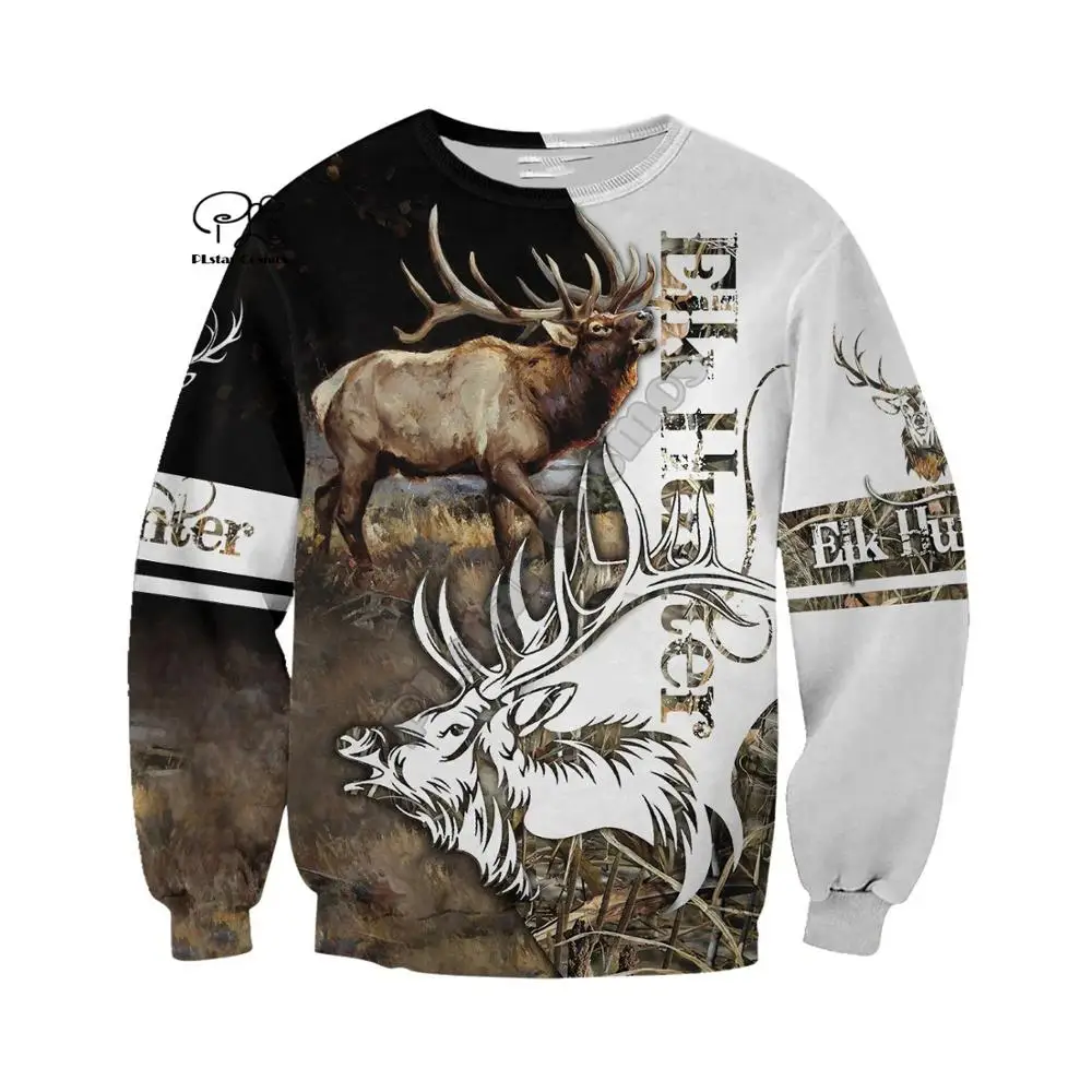 

PLstar Cosmos Newest Animal Tattoo Camo Deer Hunter Moose Hunting Tracksuit 3Dprint Unisex zipper/Hoodies/Sweatshirts/Jacket A15