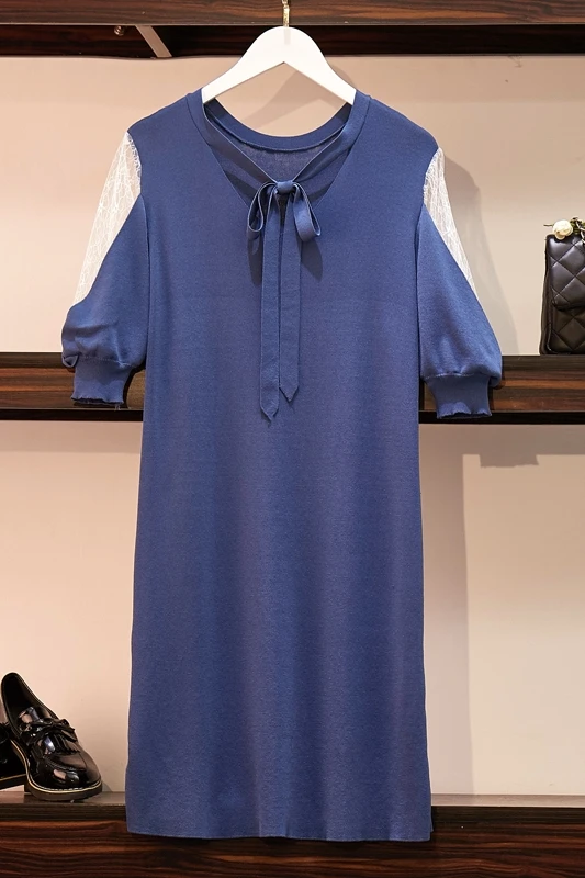 Настоящая женская одежда большого размера толстый мм весенне-летнее французское