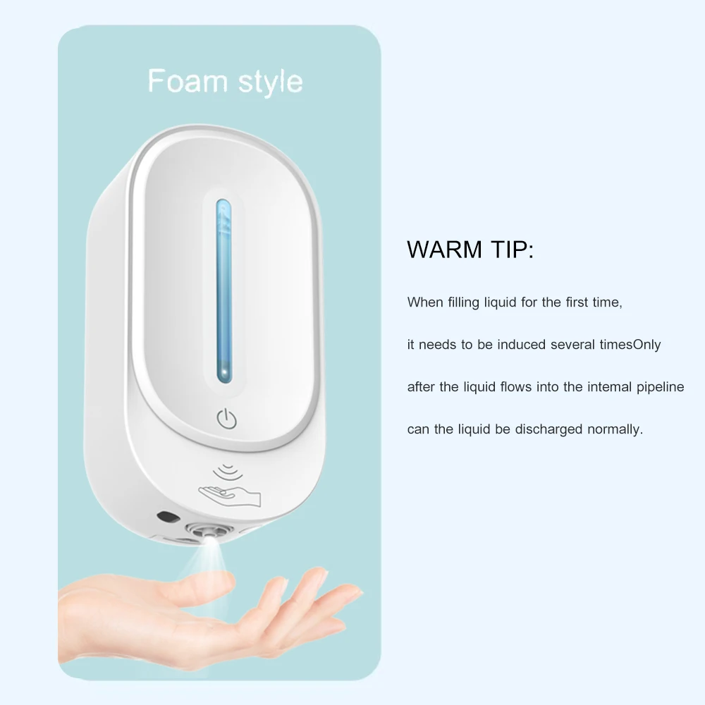 Настенный диспенсер для жидкости и спирта автоматический индукционный сенсор