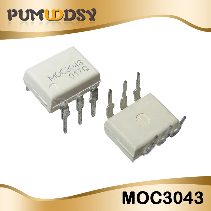 10 шт. MOC3020 MOC3021 MOC3022 MOC3023 MOC3041 MOC3043 MOC3052 MOC3061 MOC3062 MOC3063 DIP6 DIP и IC - Цвет: MOC3043