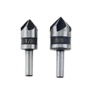 2 шт. сверло для зенковки из быстрорежущей стали 82 градуса точечный угловой фаски фаска резак 14 дюйма Круглый хвостовик для электроинструмента