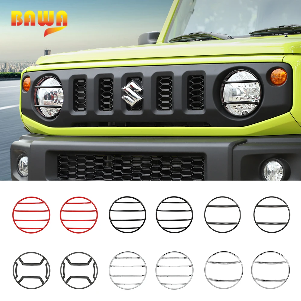 Автомобильные фары BAWA крышка передней аксессуары для Suzuki Jimny 2019 + металлическое