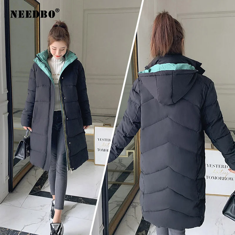 Winter Jacket Women Hooded Plus Size Parka Padded Ladies Puffer Coat Casaco Femie Thick Warm Jacket Winter Women Coat Long 2020