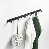 new arrival black robe hook stainless steel coat hook towel hanger wall rack hooks bathroom hardware hook door hooks