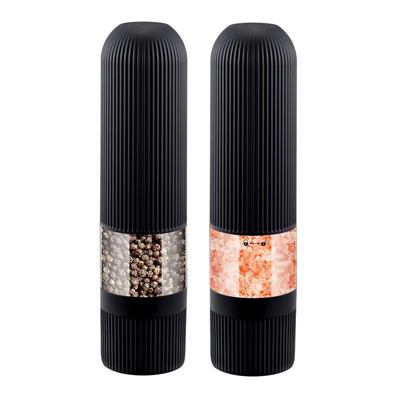 

Battery Operated Salt and Pepper Grinder, Automatic One Handed Salt Pepper Mills, Adjustable Coarseness Ceramic Grinders