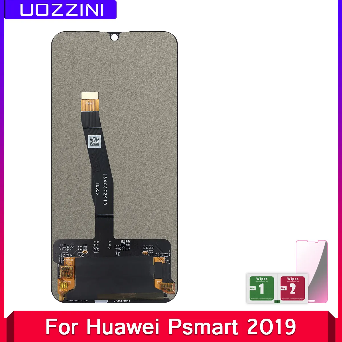 Комплект из 2 предметов Новый ЖК-дисплей для Huawei P Smart 2019 сенсорный экран