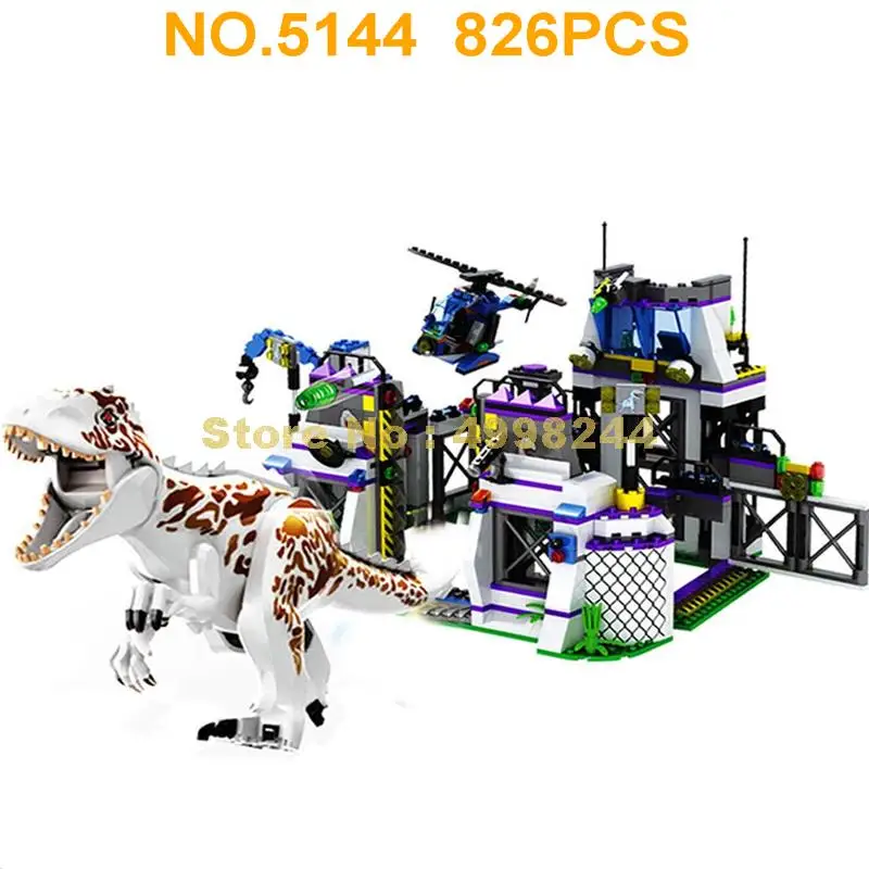 826 шт. с динозавром Мир Юрского периода основание тираннозавра уйти строительный