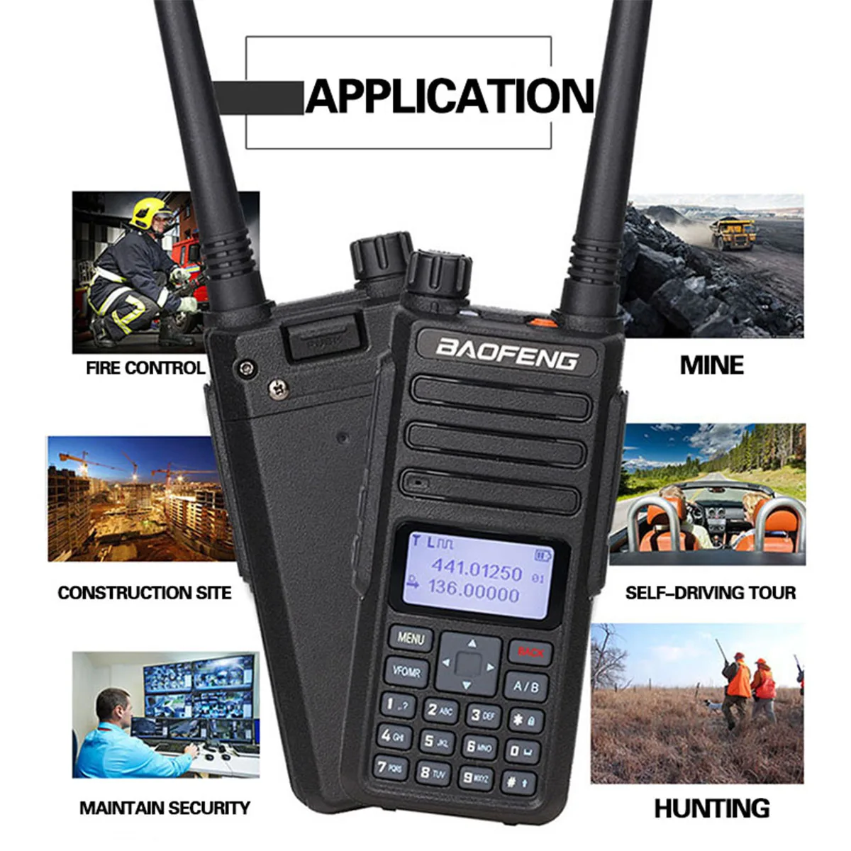Новинка BAOFENG DM 1801 цифровая портативная рация двухдиапазонный УКВ/VHF Dual Time Slot DMR