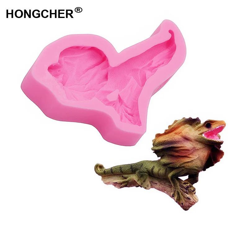 Новая силиконовая форма для торта ящерицы шоколадной грязи ручной работы