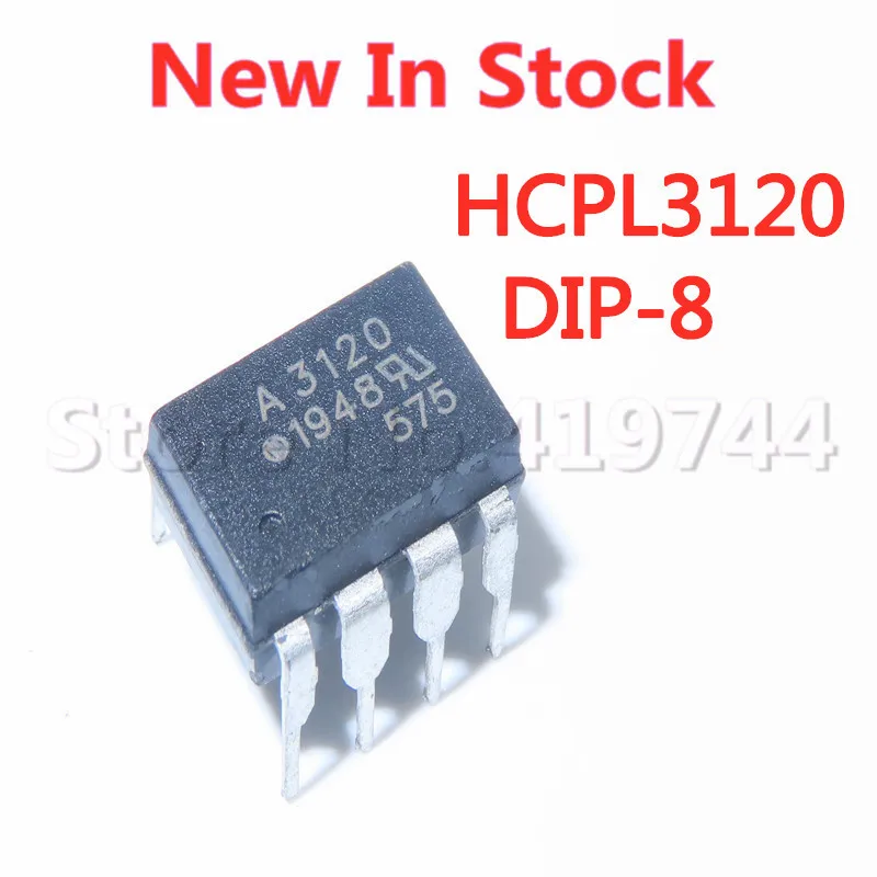 10 шт./лот 100% качество A3120 оптрон HCPL 3120 DIP 8 A3120V HCPL3120V в наличии новый