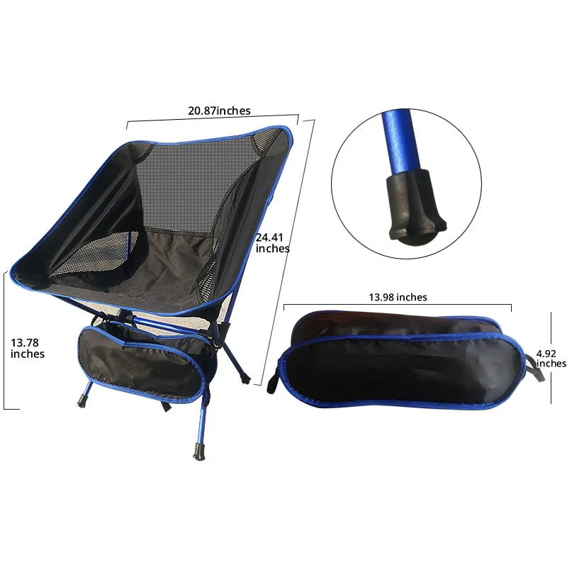 저렴한 휴대용 블루 컬러 야외 의자 및 정원 접는 의자 문 의자와 휴식 의자