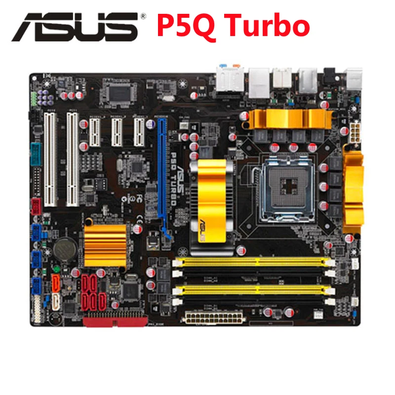 Оригинальная материнская плата ASUS P5Q Turbo 800 МГц 667 DDR2 P5QTurbo LGA 775 ATX USB2.0 PCI E X16 для