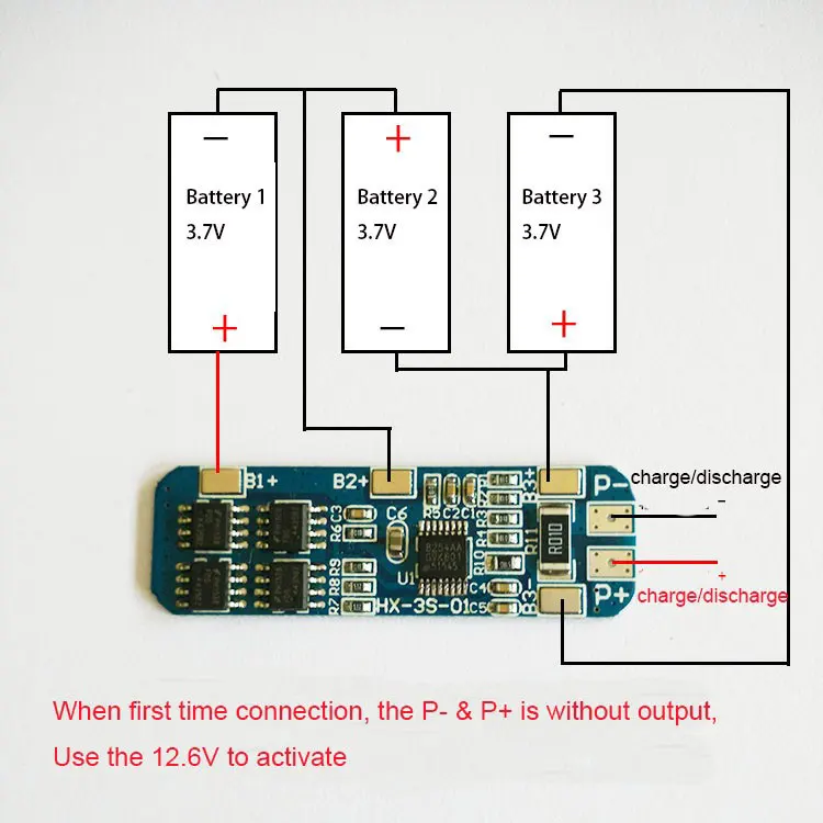3S 8A литий ионная батарея 12V 18650 BMS PCM плата защиты батареи pcm bms для литийполимерное
