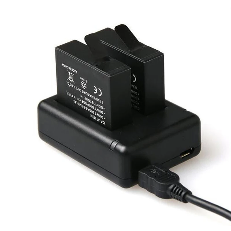 4x1400 mAh Yi 4K AZ16-1 Аккумулятор для Xiaomi YI lite YI 2 4K+ 360 VR батарея+ USB двойное зарядное устройство Xiaoyi 4K Экшн-камера