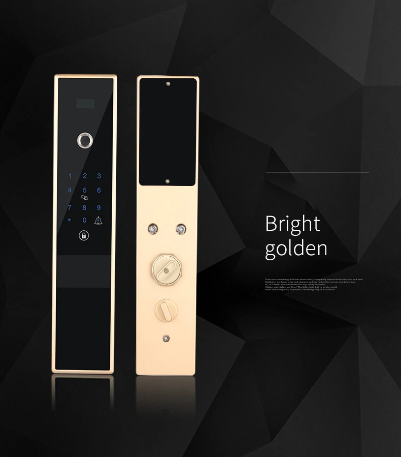Электронный Bluetooth отпечаток пальца код замка двери, карта, ключ сенсорный экран цифровой пароль замок wifi смарт-замок приложение