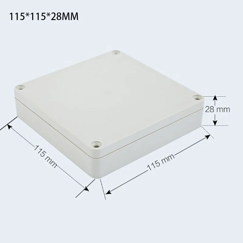 

115*115*28mm Waterproof Indoor Control Box Housing Box Module Project Box Instrument Equipment Inverter Security Box