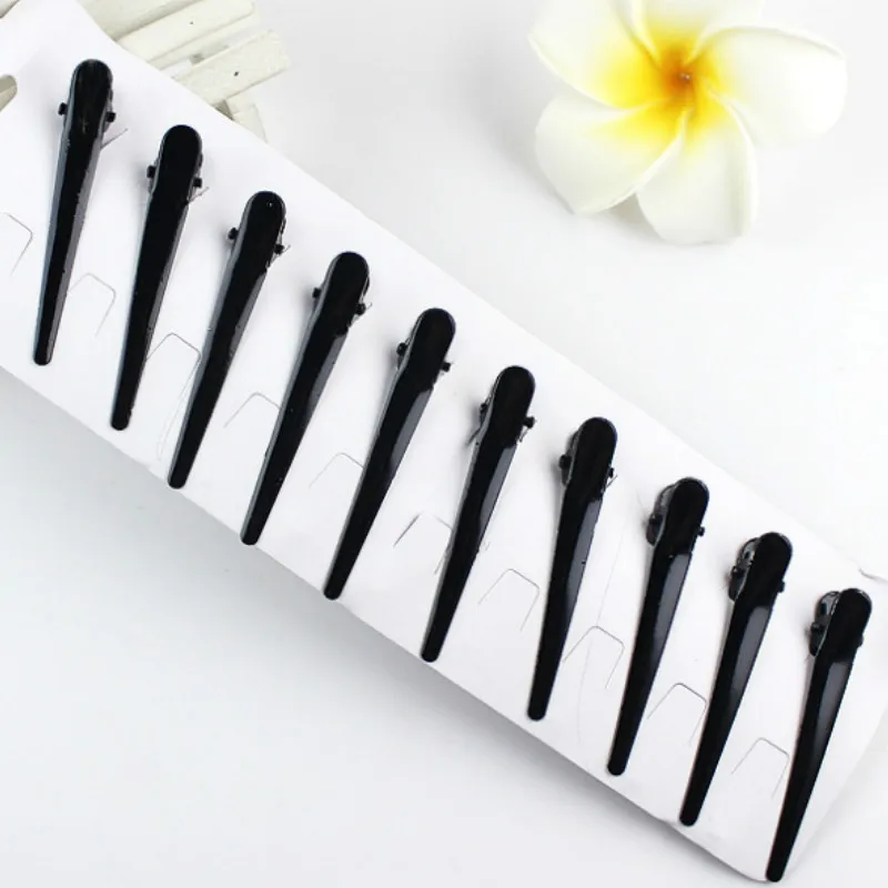 Горячая 10 шт./Партия DIY черный металл один зубец прическа крокодил заколки для