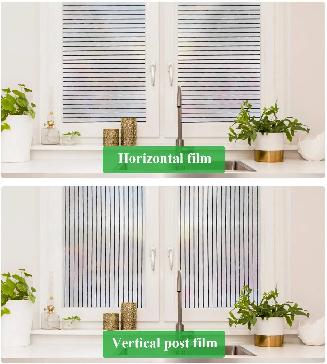 

3D Striped Frosted Window Film Privacy Blinds Glass Vinyl Decorative Self Adhesive Film Static Cling Anti UV Sticker for Home