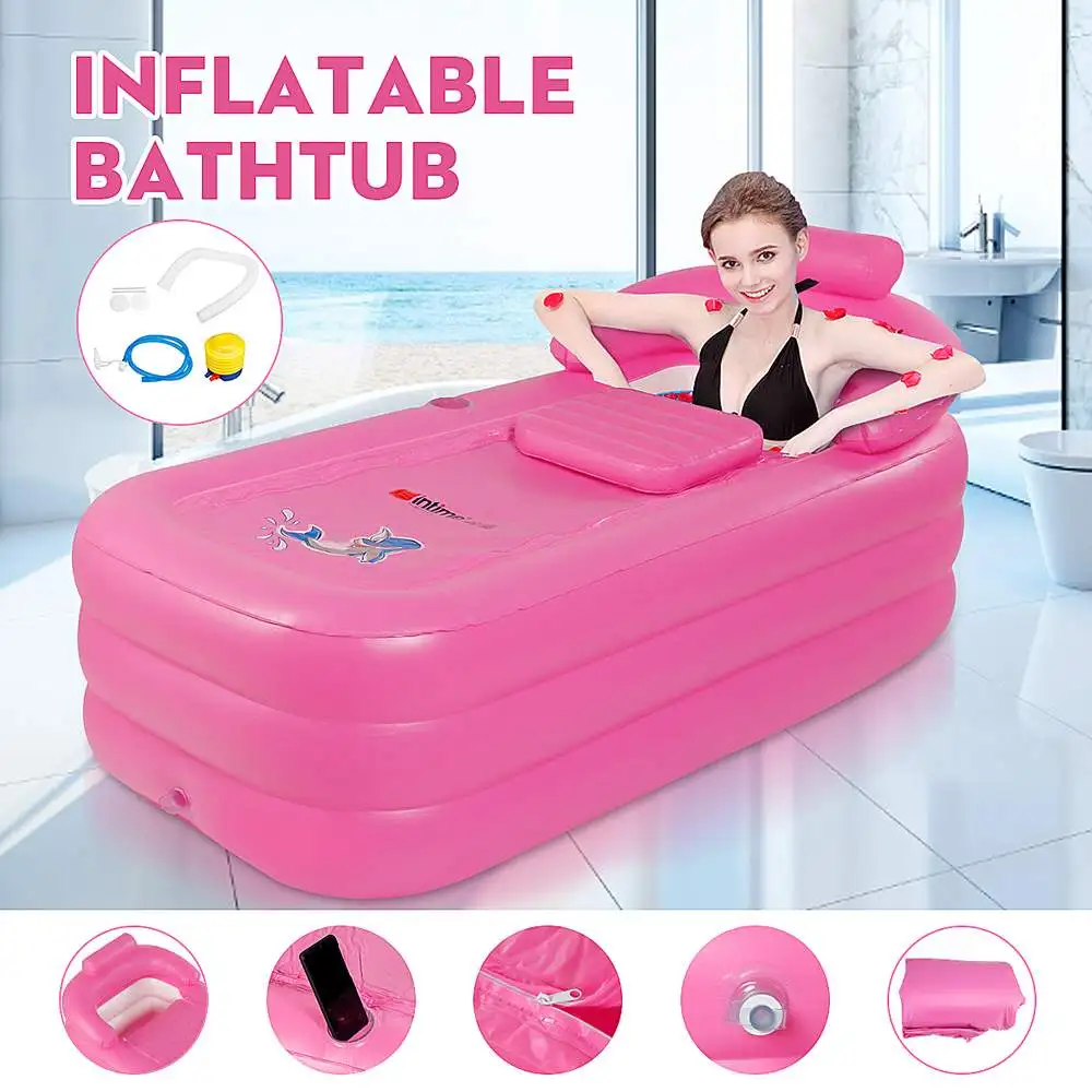 160x84x64 см Большой размер ПВХ Складная портативная надувная ванна для взрослых с