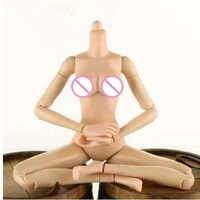 16 scale fish sitting nude action figure female flexible body figures middle breast collectible doll toys for kumik head