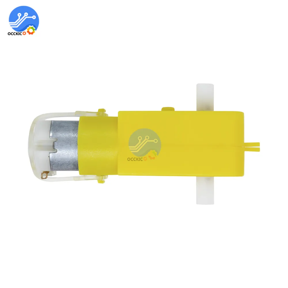 Редукторный двигатель постоянного тока 3В 6В с двойным валом мотор TT для колесных