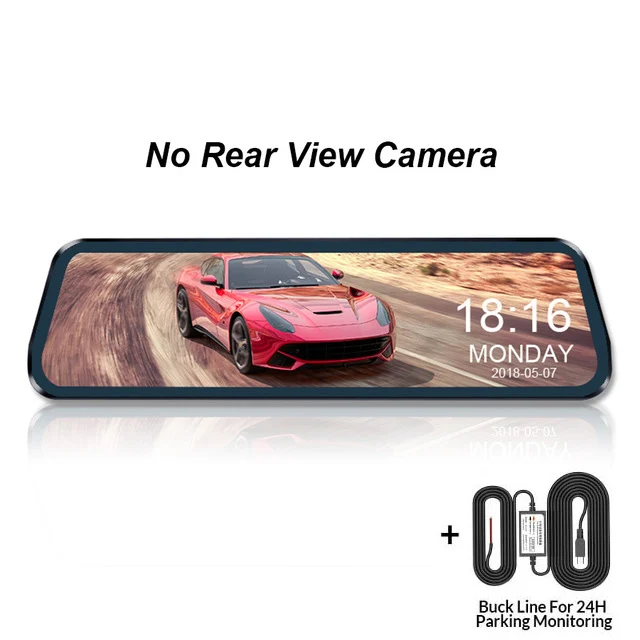 One Camera With BL MaoHooMa 10 дюймовый сенсорный автомобильный видеорегистратор Потоковое вещание зеркало заднего вида приборная Камера FHD 1080P видео Регистраторы Двойной объектив с заднего вида Камера - Название цвета: One Camera With BL