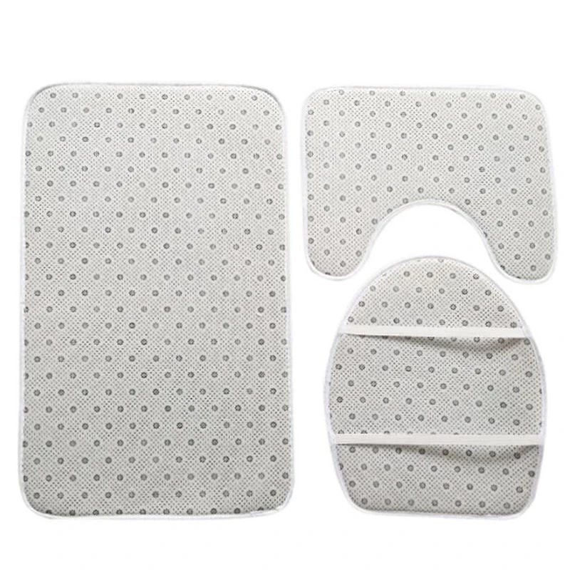 

3Pcs/Set Christmas Toilet Seat & Cover Santa Claus Bathroom Mats Xmas Decor Toilet Seat Cover Decoration For Home Decor New