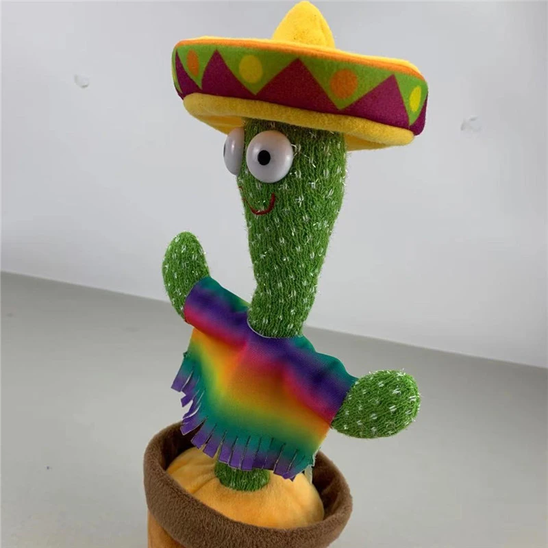 Танцевальный Автомобиль С КАКТУСОМ на батарейках украшение для приборной панели