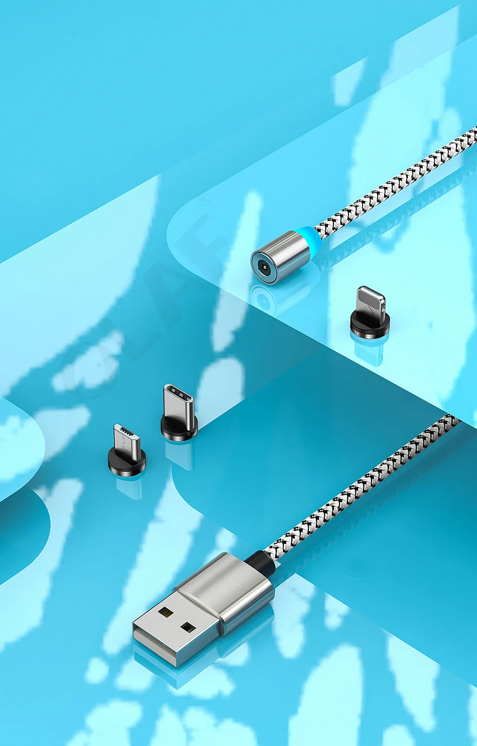 Магнитный кабель Олаф 1 м 2 м Micro usb type-C кабель для iPhone 11 Pro Max XS samsung S8 S9 Быстрая зарядка магнитное зарядное устройство USB кабель