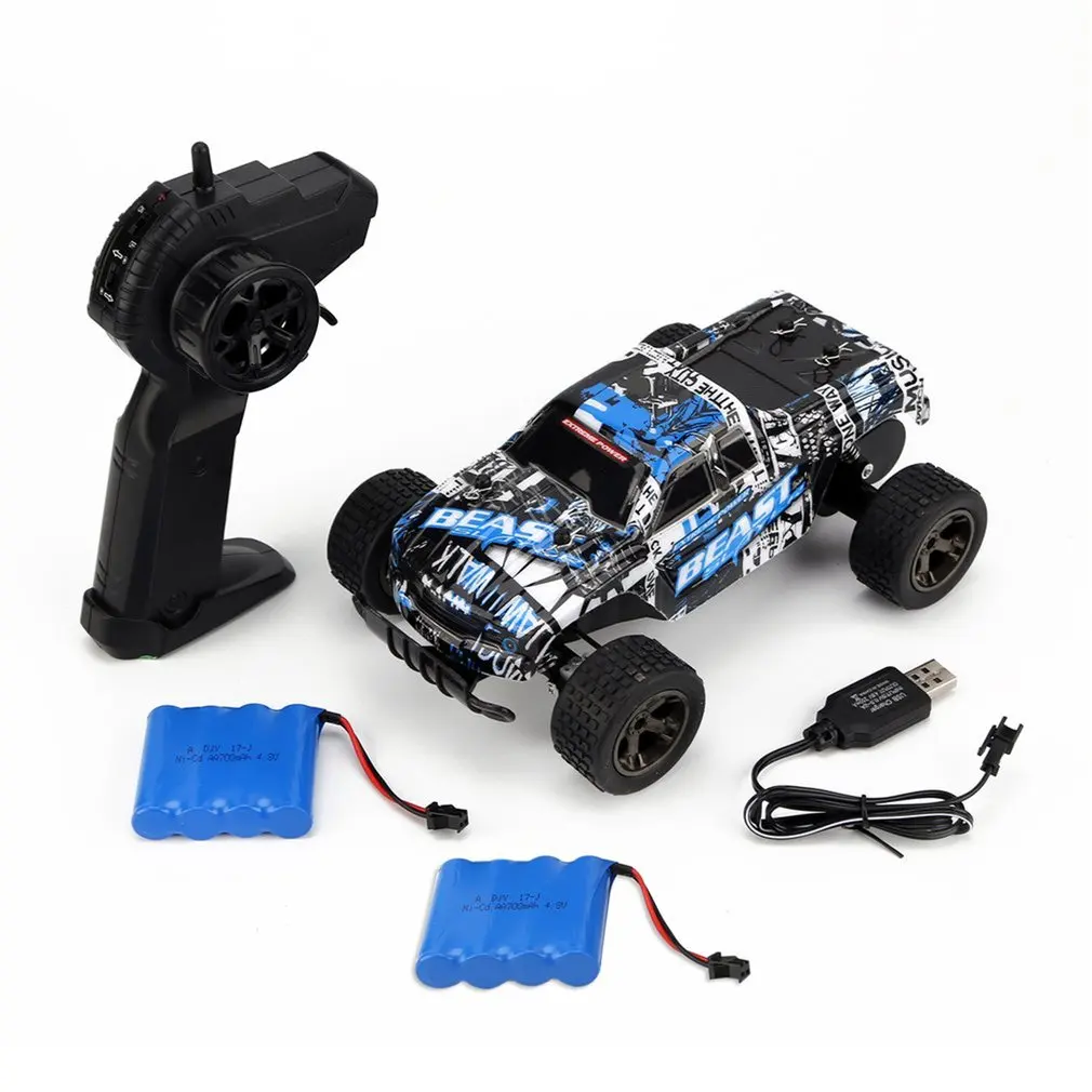 

LR-C004 1/18 RC Car 4WD climbing Car Double Motors Drive Bigfoot Car Remote Control Model Off-Road Vehicle Toys Gift